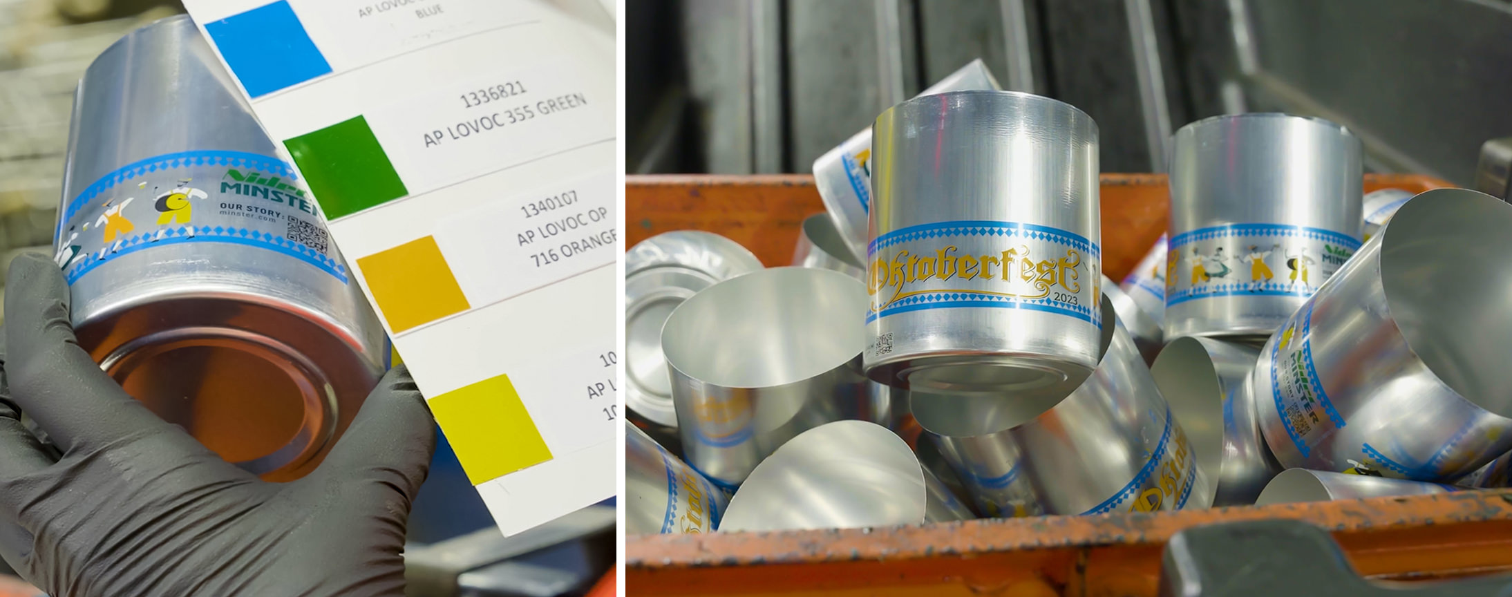 The production facilities at the Ball Aluminum Cup® plant include a state-of-the-art seven-color decorating system.